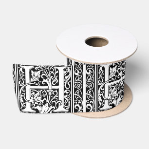 Letter H Middeleeuwse Monogram Art Nouveau Lint