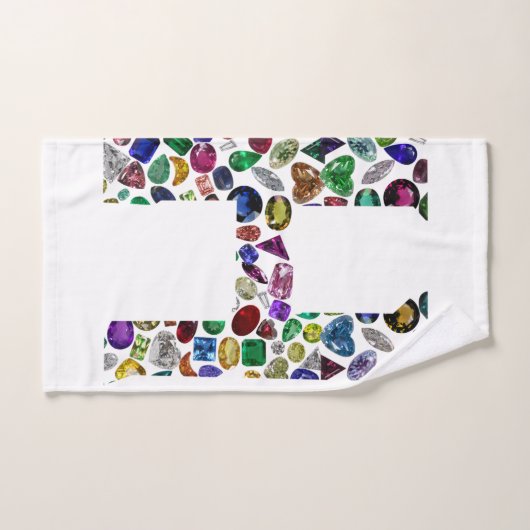 Letter H Monogram Bad Handdoek (Handdoek)