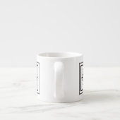 Letter H Monogram Espresso Mok (Achterkant)