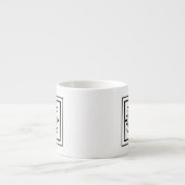 Letter H Monogram Espresso Mok (Voorkant)