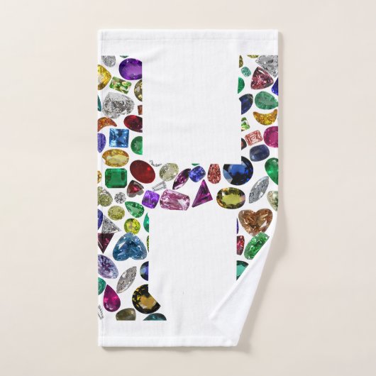 Letter H Monogram Handdoek (Handdoek)
