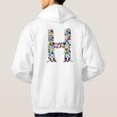 Letter H Monogram Hoodie (Achterkant)