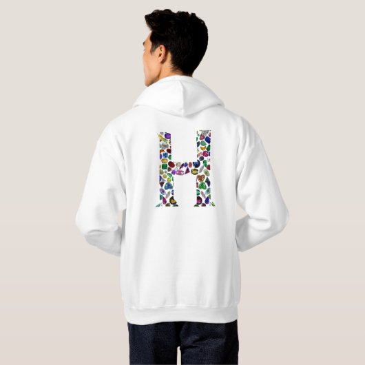 Letter H Monogram Hoodie (Achterkant volledig)