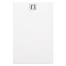 Letter H Monogram Stationery