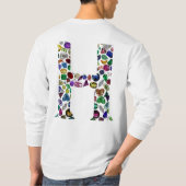 Letter H Monogram T-shirt (Achterkant)