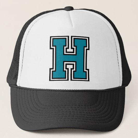 Letter "H"-Monogram Trucker Pet (Voorkant)