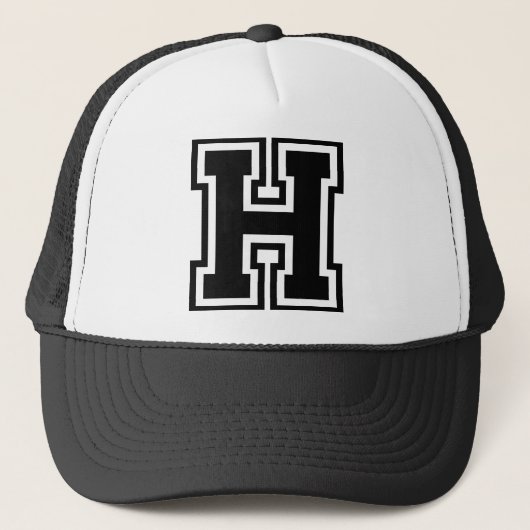 Letter "H"-Monogram Trucker Pet (Voorkant)
