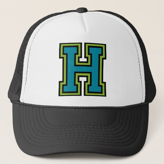 Letter "H"-Monogram Trucker Pet (Voorkant)