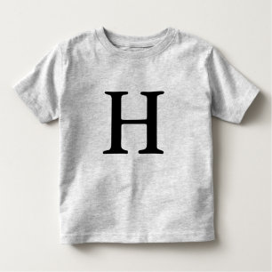Letter H monogramma initiaal t shirt
