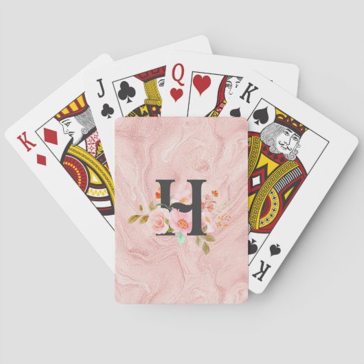 Letter H Pokerkaarten (Achterkant)