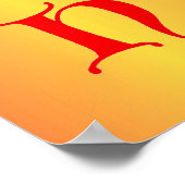 Letter H Poster (Hoek)