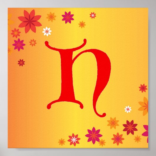 Letter H Poster (Voorkant)