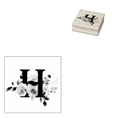 Letter H Rubberstempel (Gestempeld)