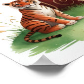 Letter H Tiger Fairy Poster - Alphabet Art (Coin)