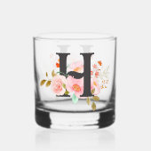 Letter H Whisky Glas (Achterkant)