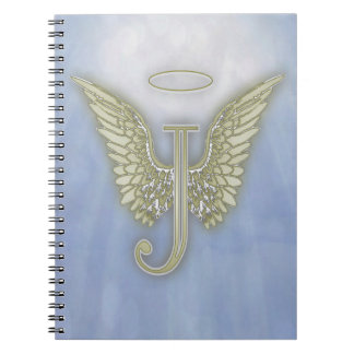 Letter J Angel Monogram Notitieboek