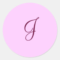 letter J envelop sticker