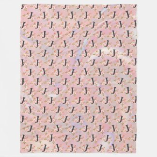 Letter J Fleece Deken