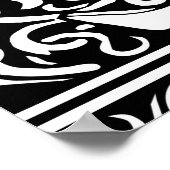 Letter J Medieval Monogram  Initiaal Poster (Hoek)