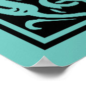 Letter J Medieval Monogram Initiaal Poster (Hoek)