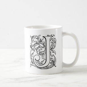 Letter J Monogram Koffiemok