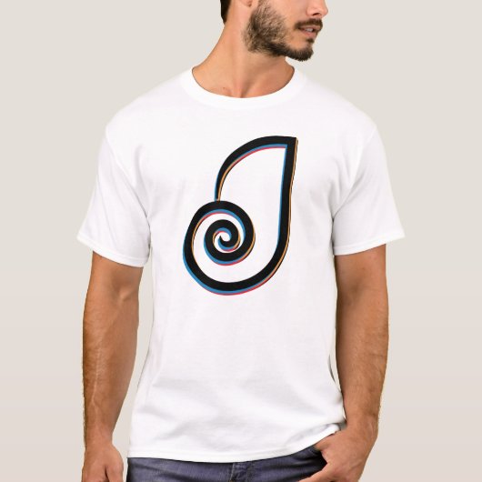 Letter J Monogram T-shirt (Voorkant)