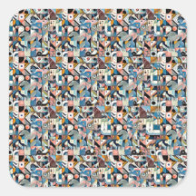 Letter J Stereogram, Set van 6, Groot 3x3