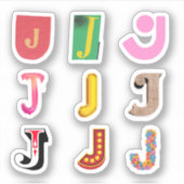 Letter J Stickers (Voorkant)