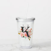 Letter K Acryl Drinkbeker (Achterkant)