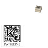 Letter K  eerste brief gepersonaliseerd Rubberstempel (Gestempeld)