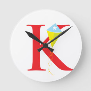 Letter K Initiaal klok