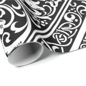 Letter K Middeleeuws Monogram Art Nouveau Cadeaupapier (Rol Hoek)