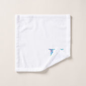 Letter K Monogram Initial Bath Gift Set (Gant de toilette)