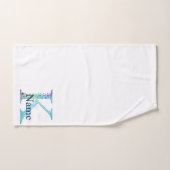 Letter K Monogram Initial Bath Gift Set (Serviette à main)