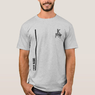 Letter K Monogram Persoonlijke naam Minimalistisch T-shirt