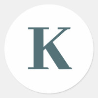 Letter k monogram