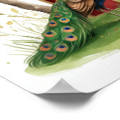 Letter K Peacock Fairy Poster - Elegant Art (Coin)