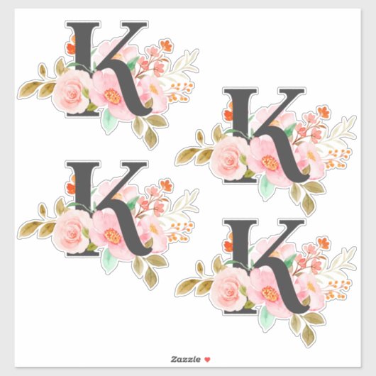 Letter K Sticker (Vel)