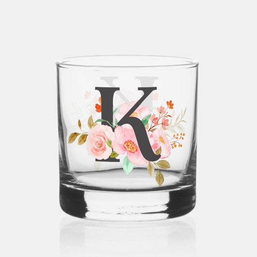 Letter K Whisky Glas (Voorkant)