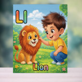 Letter L Alphabet Poster – L is for Lion (Neutre)