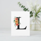 Letter L Briefkaart (Staand voorkant)
