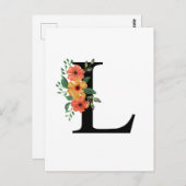 Letter L Briefkaart (Voorkant / Achterkant)