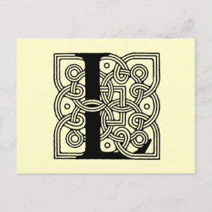 Letter L  Celtic Knot Monogram Briefkaart