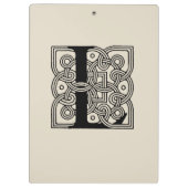 Letter L  Celtic Knot Monogram Klembord (Achterkant)