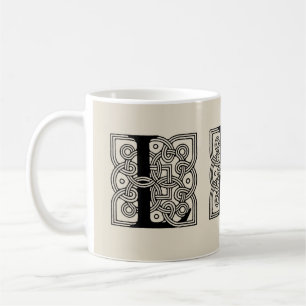 Letter L Celtic Knot Monogram Koffiemok
