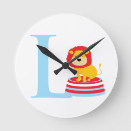 Letter L Initiaal-klok Ronde Klok