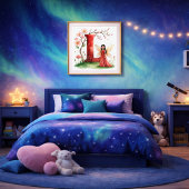 Letter L Lotusbloem Fee Kunst Poster - Botanisch