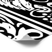 Letter L Medieval Monogram  Initiaal Poster (Hoek)