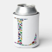 Letter L Monogram Blikjeskoeler (Blikje Voorkant)