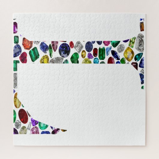 Letter L Monogram Legpuzzel (Verticaal)